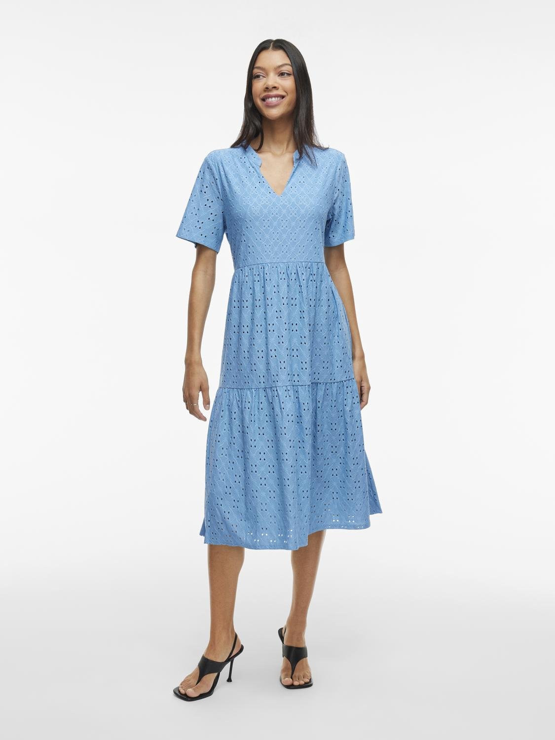 VIKAWA Midi Dress - Blissful Blue - VERO MODA & VILA Bergvik